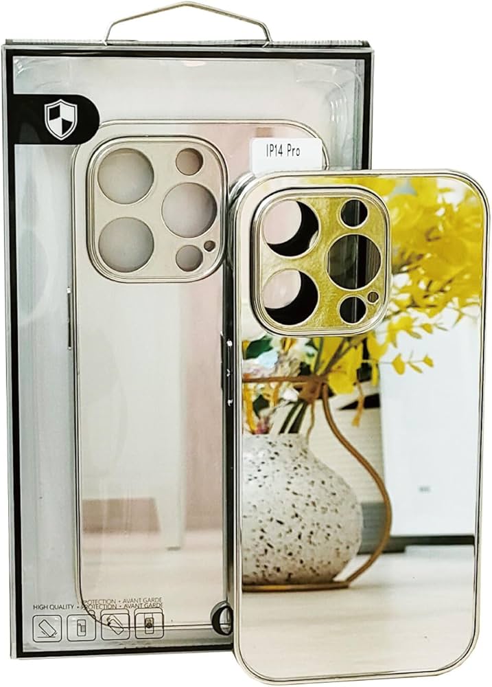 Amazon.co.jp: iPhone14pro用ケース シルバー 銀 ミラー仕上げ